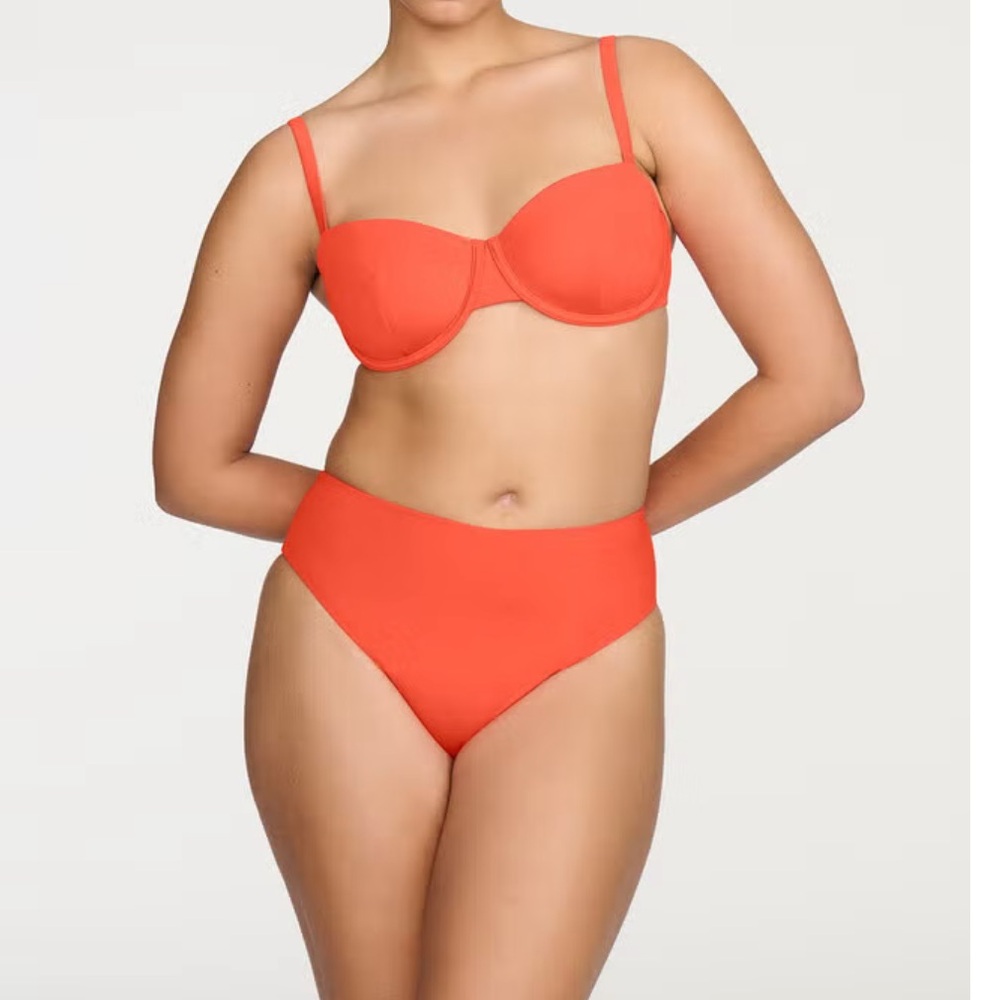 NWT CUUP Swim bathing suit set Highwaist bottom and Balconette top